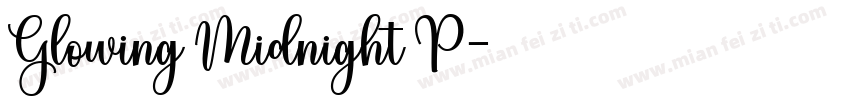 Glowing Midnight P字体转换